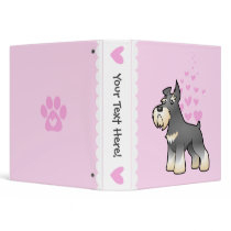 Schnauzer Love Vinyl Binders