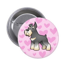 Schnauzer Love Buttons