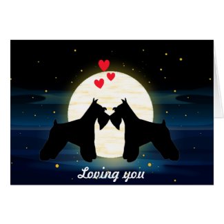 Schnauzer Love Card