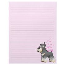 Schnauzer Love Personalized Letterhead
