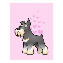 Schnauzer Love Post Card