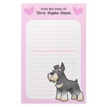 Schnauzer Love Custom Stationery