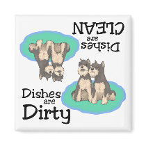 Schnauzer Lovers Dishwasher Magnet