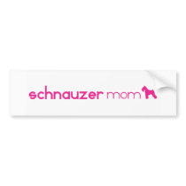 Schnauzer Mom bumper stickers by purelypups Schnauzer Mom bumper stickers