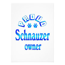 Schnauzer Owner Custom Invitation