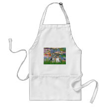 Schnauzer Pair 2 - LIlies 2 Aprons
