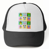 Schnauzer Pop Art Trucker Hats