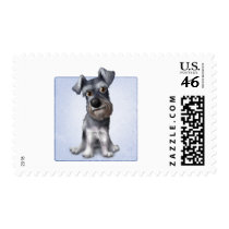 Schnauzer Postage Stamp