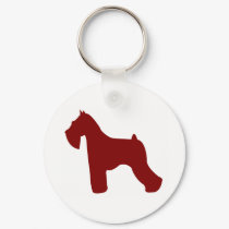 Schnauzer (Red) keychains