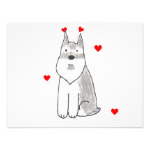 Schnauzer Valentine Ears Announcement