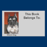 Schnauzer Watch Dog Sticker stickers