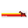 Schnauzer With Stripes Bumper Sticker