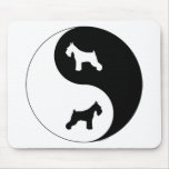 Schnauzer Yin Yang Mouse Pads