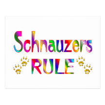 Schnauzers Rule Post Card