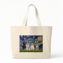 Schnauzers (three) - Starry Night bags