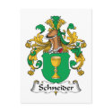 Schneider Family Crest postcards