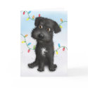 Schnoodle (Black) Christmas cards by cartoondogs Schnoodle (Black) Christmas cards