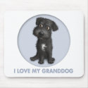Schnoodle (Black) Granddog mousepad