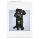Schnoodle (Black) Greeting Card