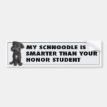 Schnoodle (Black) Honor Bumper Stickers