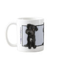 Schnoodle (Black) Mug by cartoondogs Schnoodle (Black) Mug