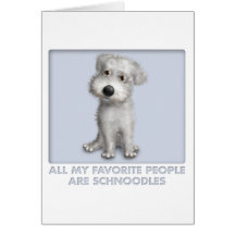Schnoodle (White) Favorite Cards
