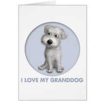 Schnoodle (White) Granddog Card