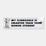 Schnoodle (White) Honor Bumper Sticker