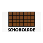 Schokolade icon custom photo card