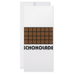 Schokolade icon rack card design