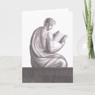 Scholar from Pompei - Greeting Card card
