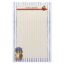 Scholar Owl Teacher -  Customize Customized Stationery