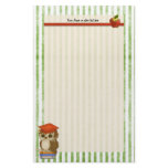 Scholar Owl Teacher -  Customize Stationery Paper