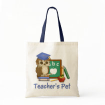 Scholar Owl-Teachers Pet Canvas Bags