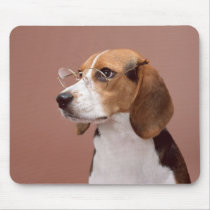 Scholarly Beagle Mouse Pad