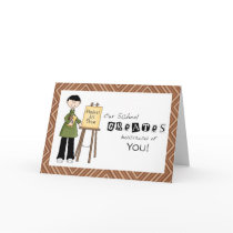 School Art TeacherThank You Card