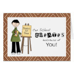 School Art TeacherThank You Card
