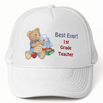 School Bear - First Grade hats by Spice School Bear - First Grade hats