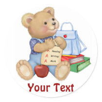School Bear - First Grade stickers