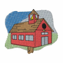School Birdhouse embroidered shirts