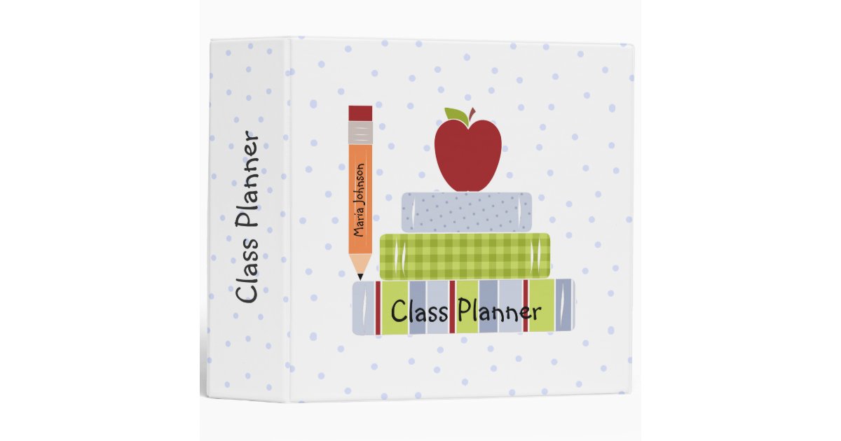school books teacher s class planner 3 ring binder zazzle 3 ring planner