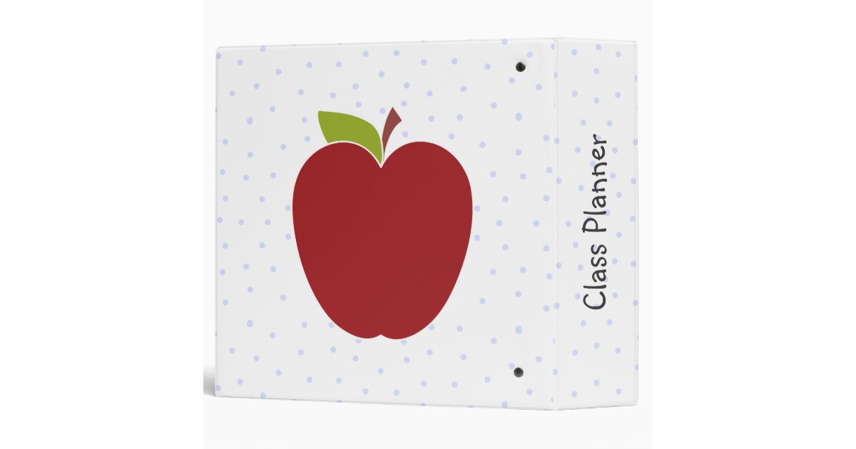 School Books Teacher's Class Planner 3 Ring Binder Zazzle