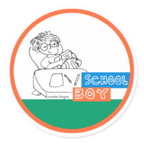 School Boy stickers