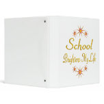 School Brightens My Life Vinyl Binder