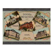 School Buildings Of Mason City Iowa, Vintage Post Card