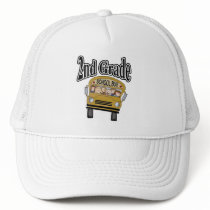 School Bus 2nd Grade Tshirts and Gifts Trucker Hat