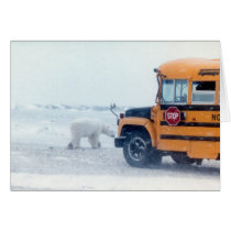 School bus and bear cards by churchto12 School bus and bear cards