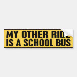 SCHOOL BUS BUMPER STICKERS