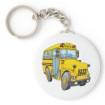School Bus Cartoon Keychain
