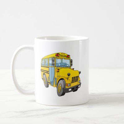 school bus cartoon. School Bus Cartoon Mug by graphxpro. A whimsical way to get to school